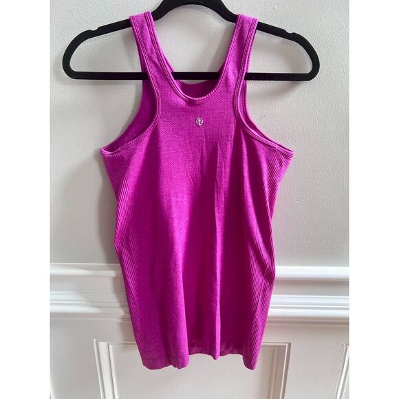💜 Lululemon Seamlessly Covered Tank | Heathered Ultra Violet | Women’s Size 4 - Picture 3 of 3